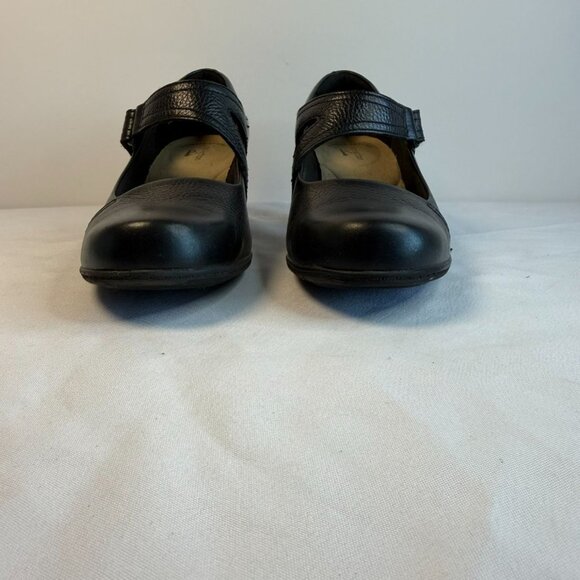 Clarks Emslie Lulin Women’s Size 6.5 Black Leather Mary Jane Comfort Pump Work - Picture 5 of 13